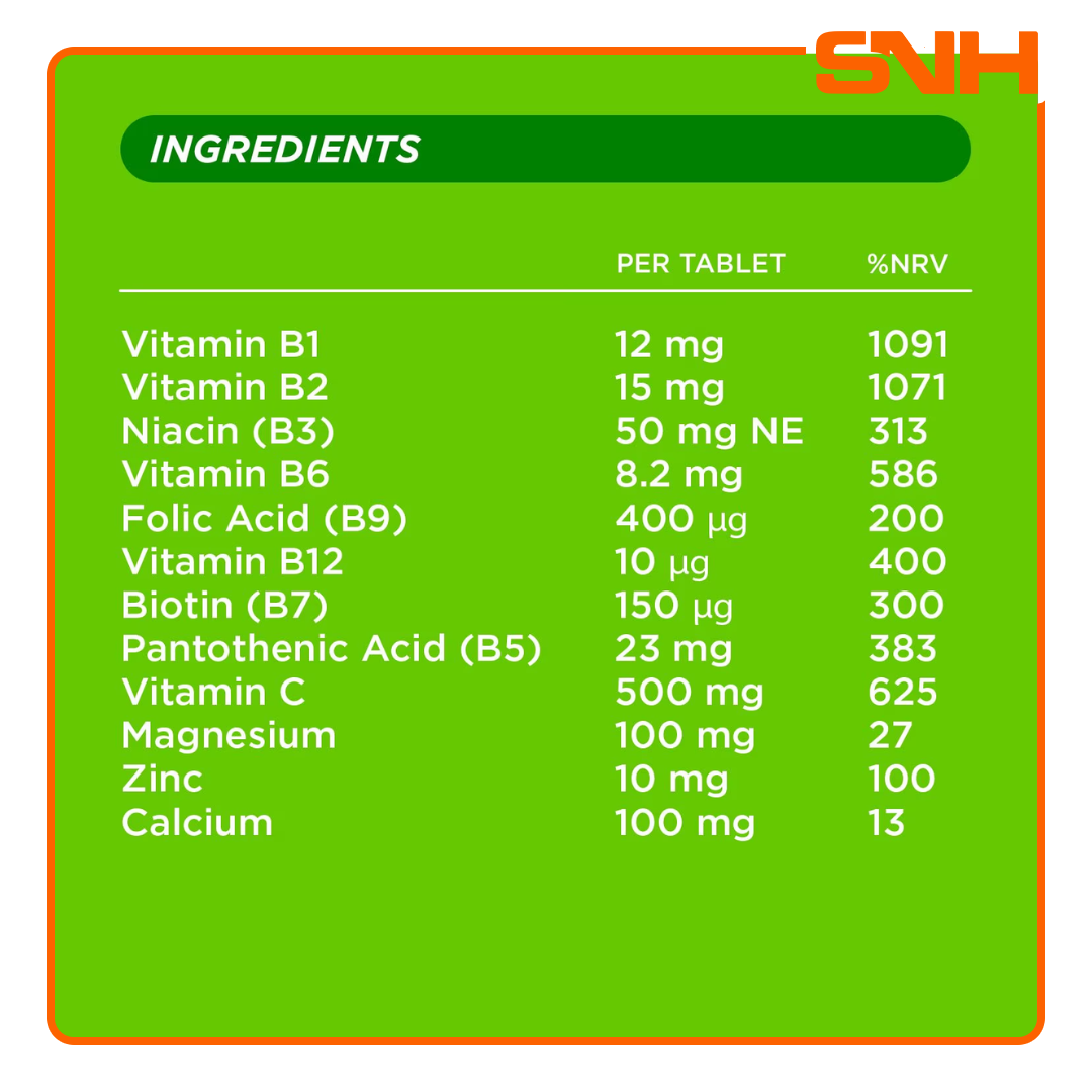 Berocca orange-flavoured effervescent tablets with B-complex, vitamin C and minerals — daily multivitamin energy support drink