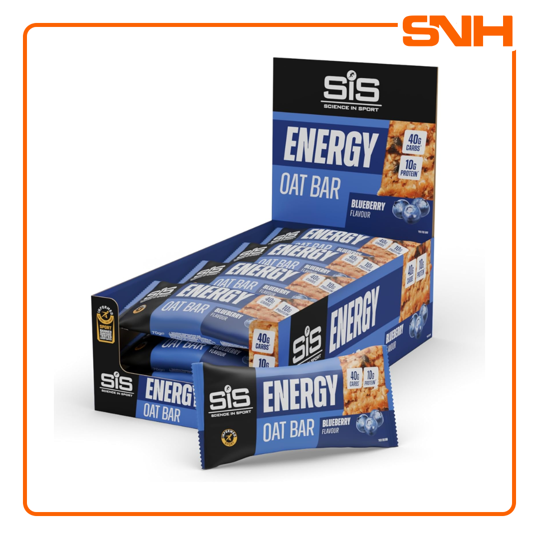 Science In Sport GO Energy Oat Bar with soft fruit centre, UK-made endurance oat bar with 30g dual-source carbohydrate per bake