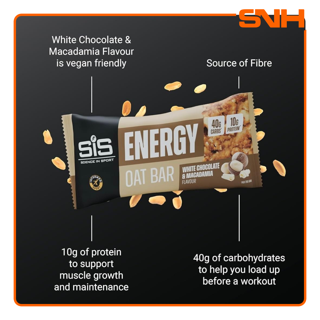 Science In Sport GO Energy Oat Bar with soft fruit centre, UK-made endurance oat bar with 30g dual-source carbohydrate per bake