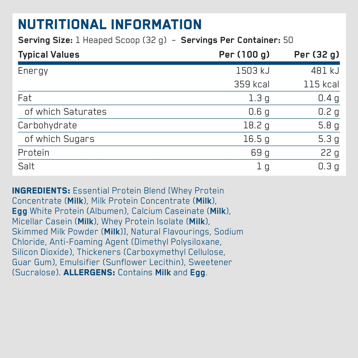APPLIED NUTRITION Essential Protein - 25 Servings