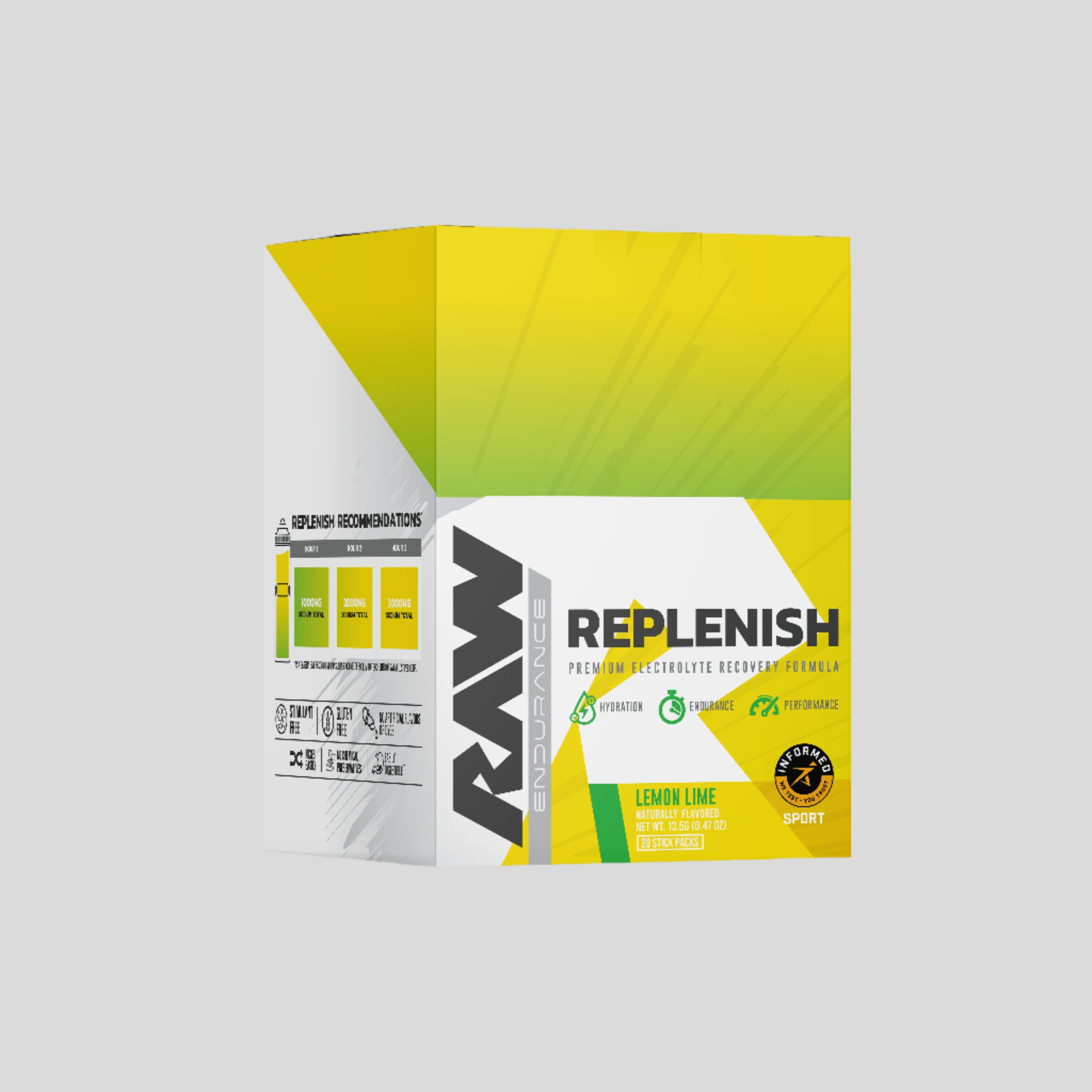 RAW NUTRITION Replenish - Premium Electrolyte Recovery Formula - Sports Nutrition Hub 