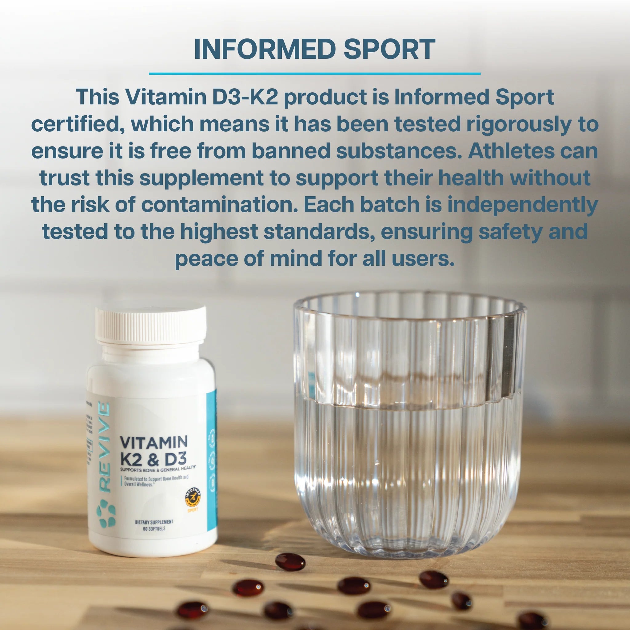 REVIVE Vitamin K2 & D3 (5000 IU) - Sports Nutrition Hub 