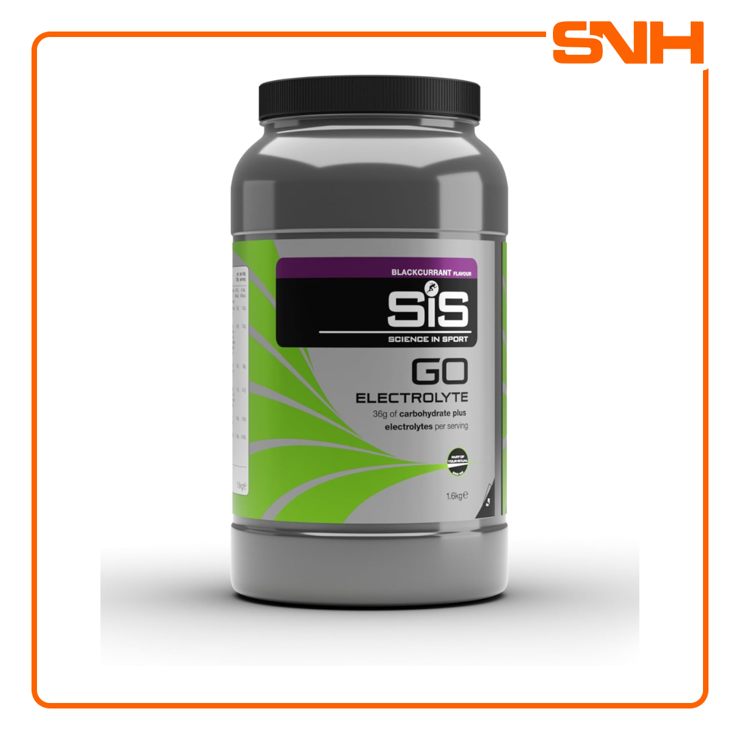 Science In Sport GO Electrolyte Powder, UK-made Informed-Sport isotonic electrolyte mix with 36g carbs and 20mmol/L sodium per 500ml