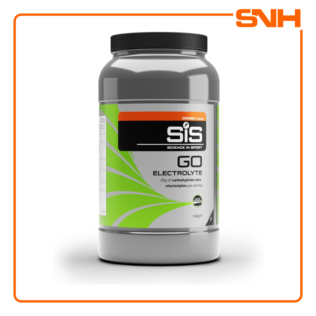 Science In Sport GO Electrolyte Powder, UK-made Informed-Sport isotonic electrolyte mix with 36g carbs and 20mmol/L sodium per 500ml
