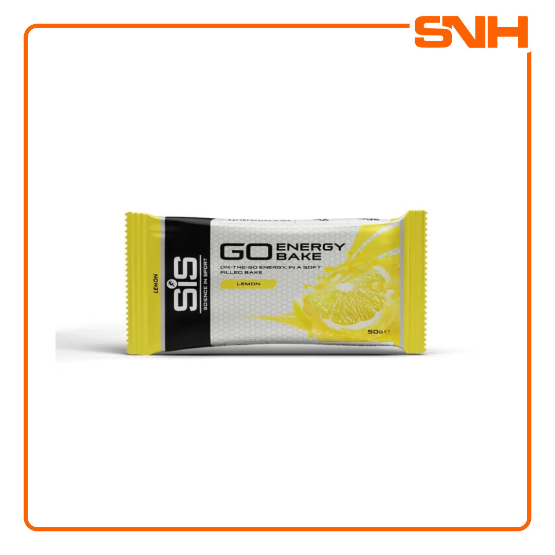 Science In Sport GO Energy Bakes carb snacks 12 pack, UK-made soft-baked endurance bake with 30g dual-source carbs and fruit centre