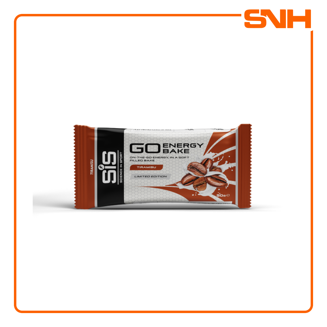 Science In Sport GO Energy Bakes carb snacks 12 pack, UK-made soft-baked endurance bake with 30g dual-source carbs and fruit centre