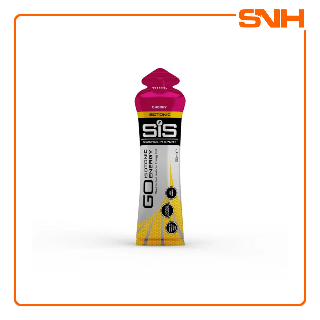 Science In Sport GO Isotonic Energy Gel sachet, UK-made world's first isotonic energy gel with 22g carbohydrate per serving