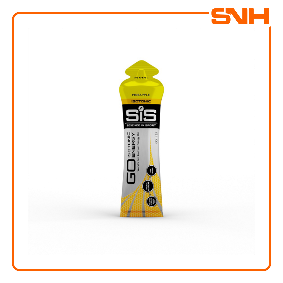 Science In Sport GO Isotonic Energy Gel sachet, UK-made world's first isotonic energy gel with 22g carbohydrate per serving