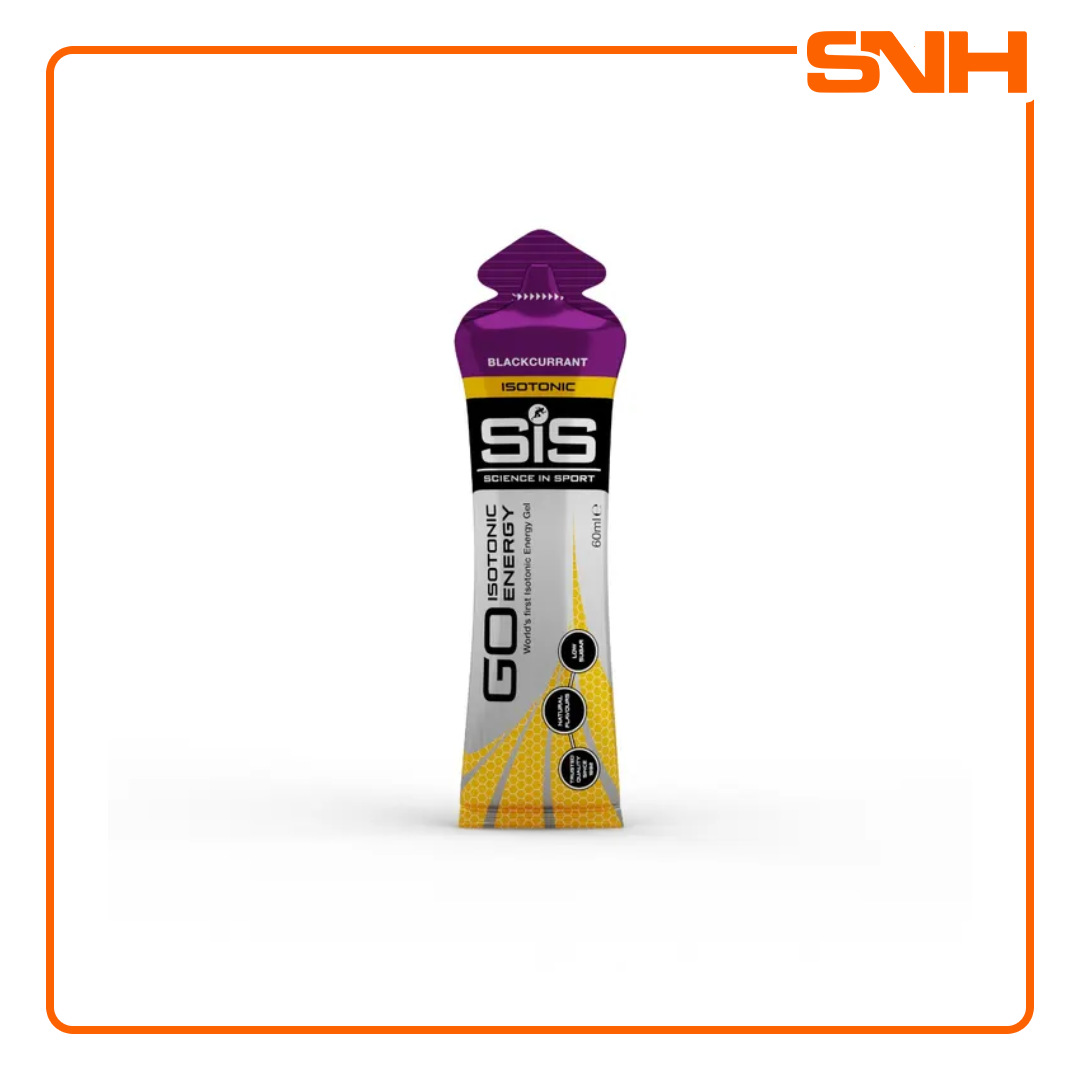 Science In Sport GO Isotonic Energy Gel sachet, UK-made world's first isotonic energy gel with 22g carbohydrate per serving