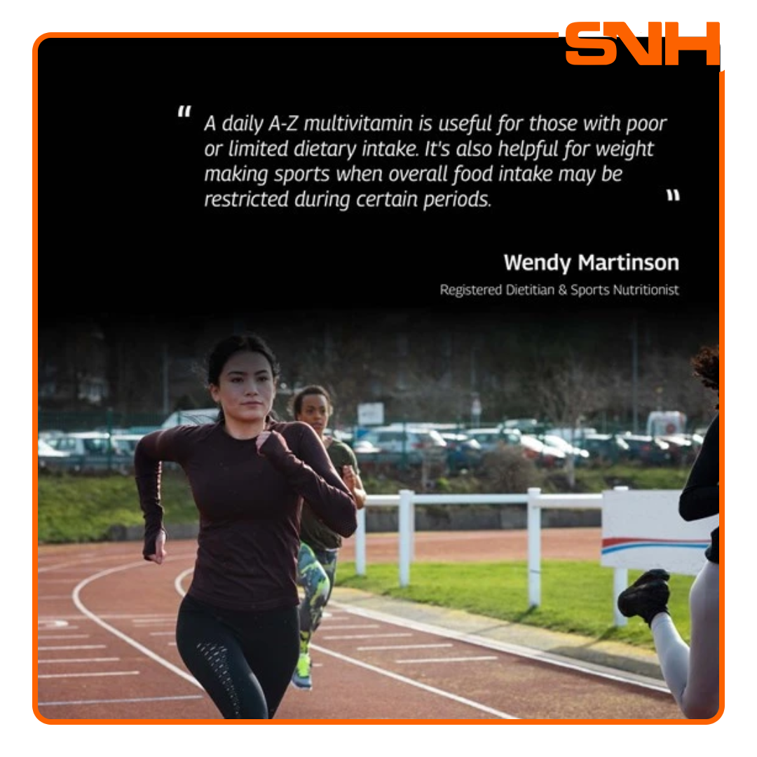 Healthspan Elite Gold A-Z multivitamin in Sri Lanka, UK-made one-a-day vegan tablet with 27 vitamins and minerals, Informed-Sport
