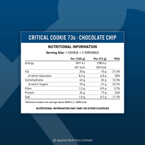 Applied Nutrition Critical Cookie - Sports Nutrition Hub 