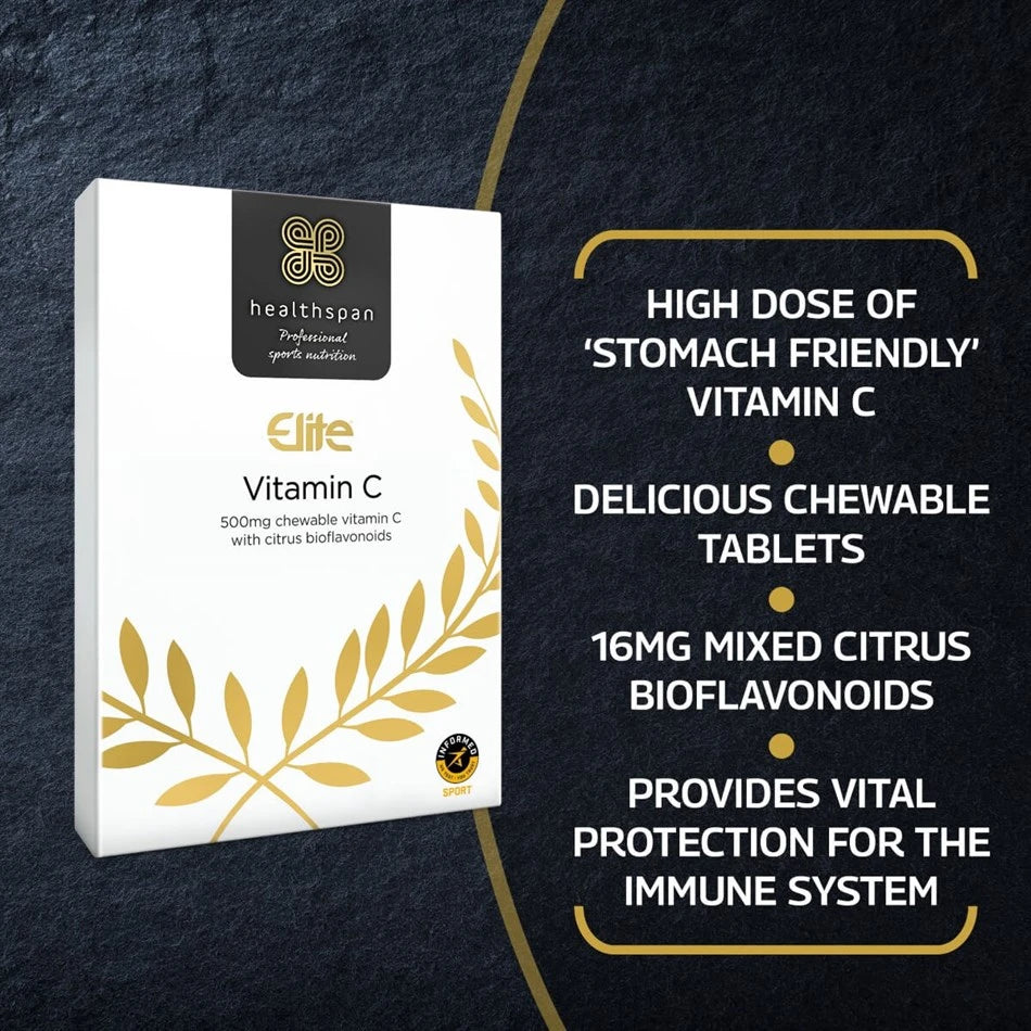 HEALTHSPAN ELITE Vitamin C 500mg - Sports Nutrition Hub 