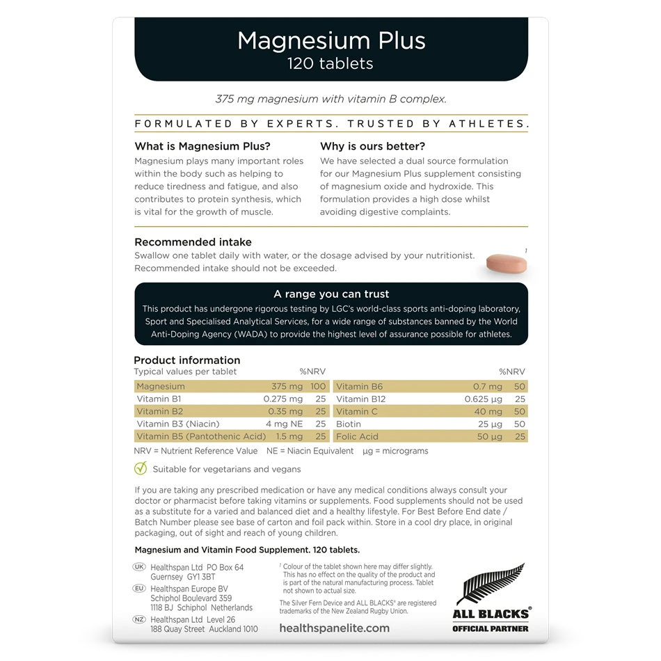 HEALTHSPAN ELITE Magnesium Plus - Sports Nutrition Hub 