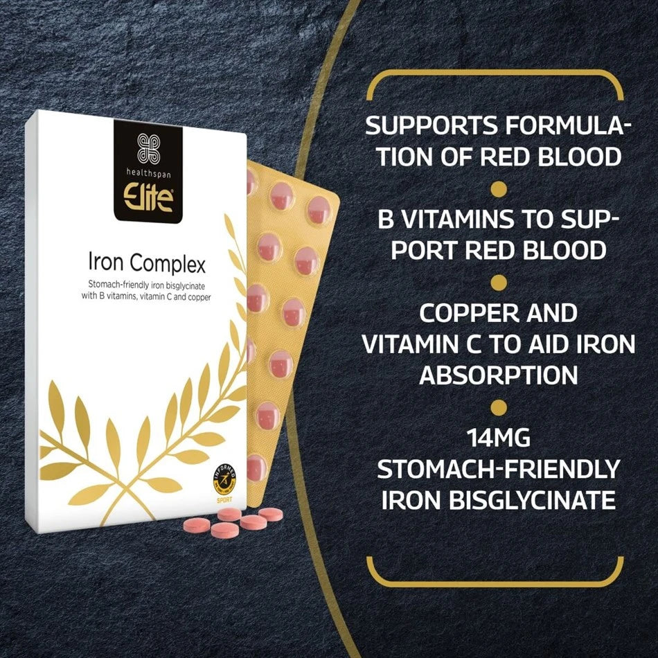 HEALTHSPAN ELITE Iron Complex - Sports Nutrition Hub 