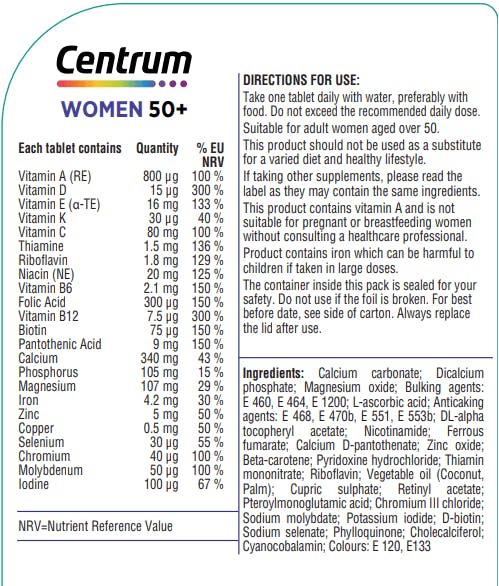 CENTRUM Women 50+ Multi-Vitamin