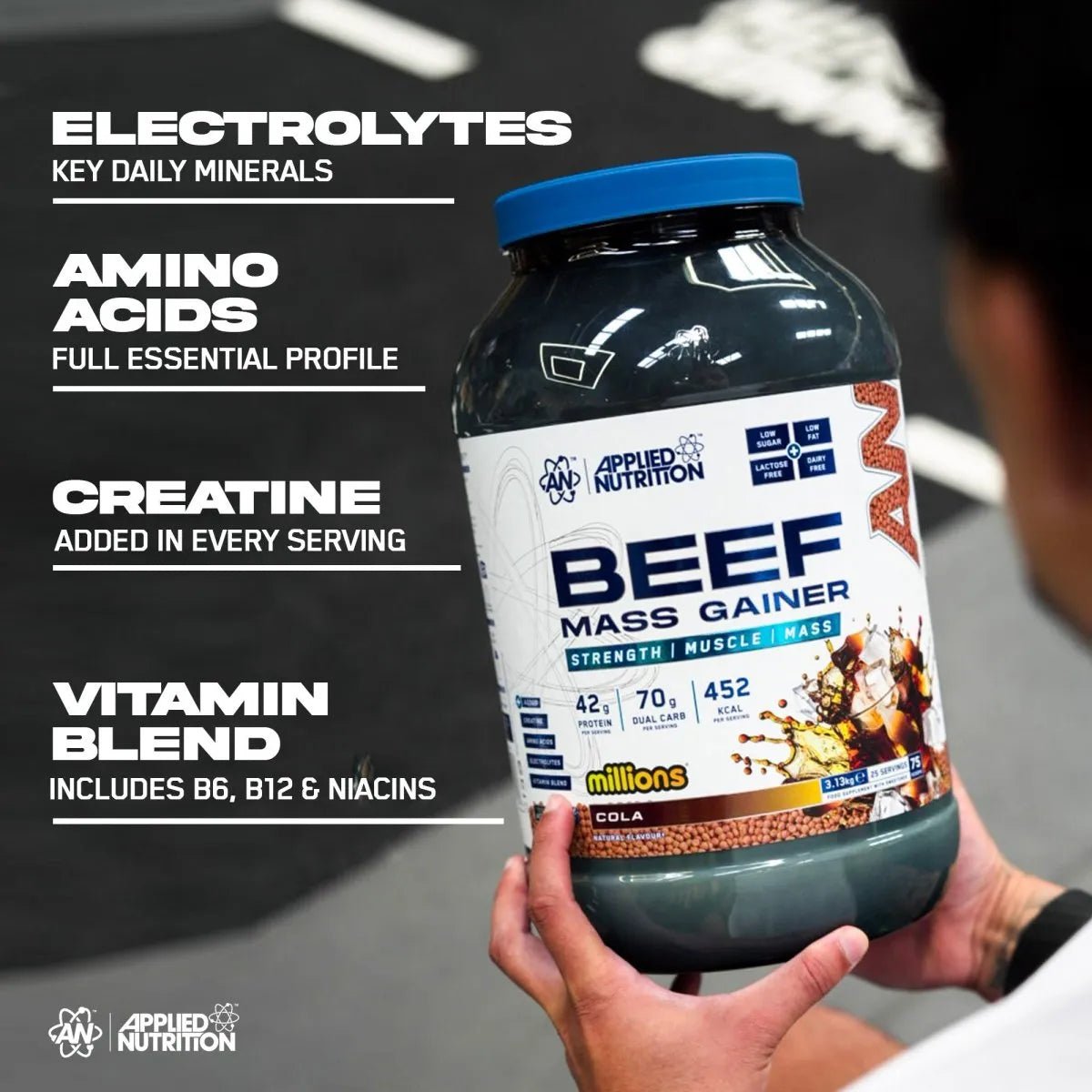 APPLIED NUTRITION Beef Mass Gainer 3.13KG