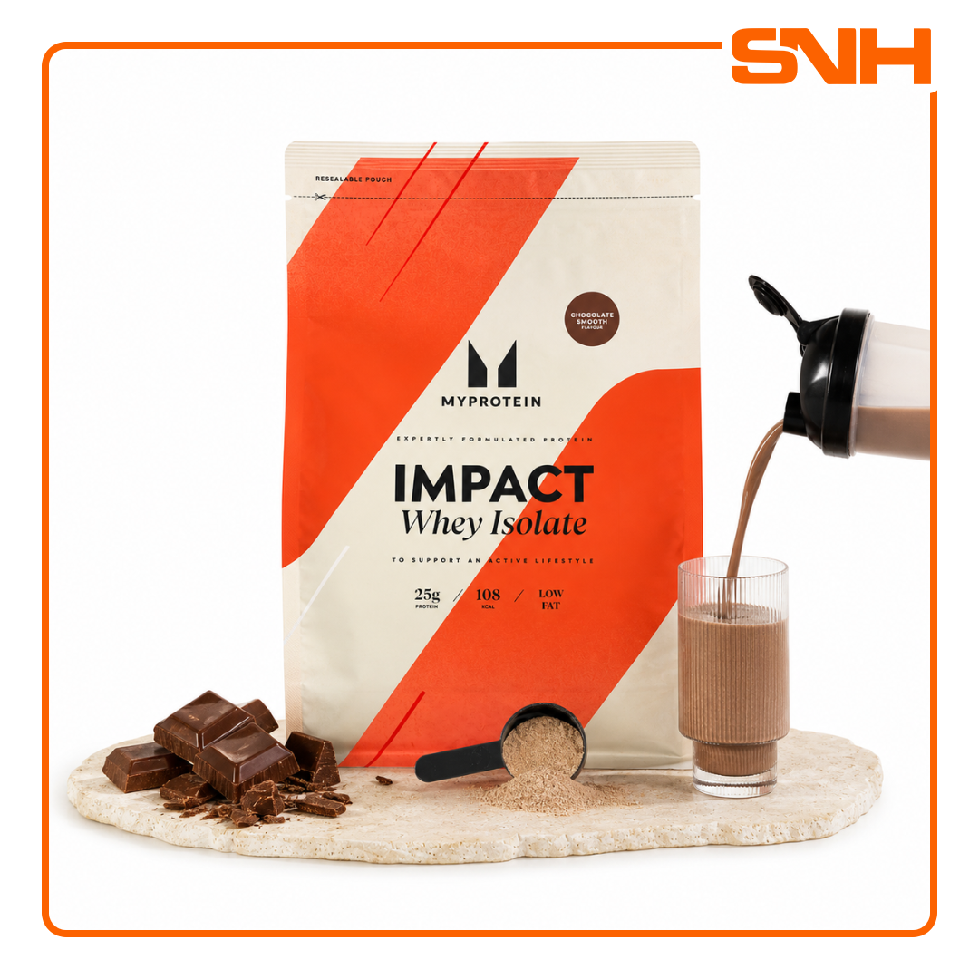 Myprotein Impact Whey Isolate Protein 1kg tub, UK-made Informed Choice certified whey isolate with 26g protein per scoop