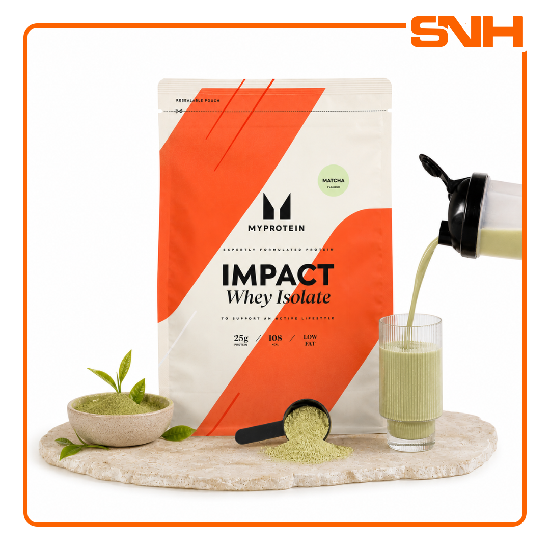 Myprotein Impact Whey Isolate Protein 1kg tub, UK-made Informed Choice certified whey isolate with 26g protein per scoop