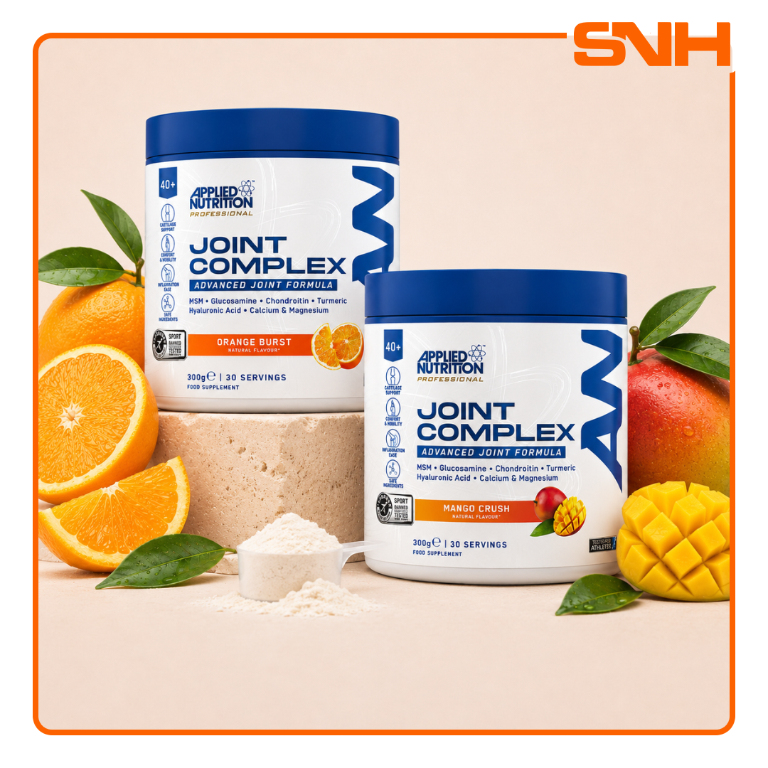 Applied Nutrition Joint Complex Supplement tub, UK-made Informed Sport certified daily joint support drink with Glucosamine, MSM, and Turmeric