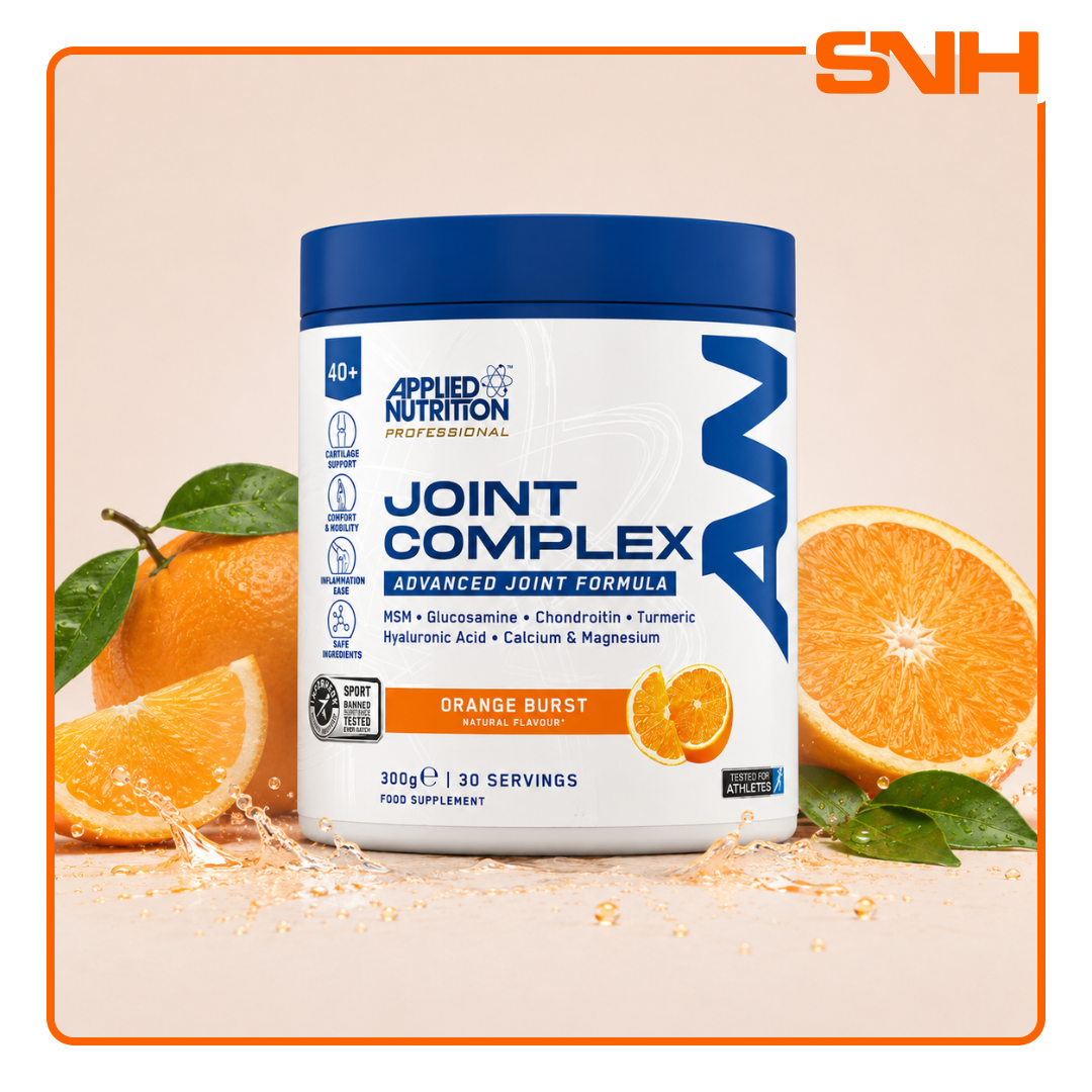 Applied Nutrition Joint Complex Supplement tub, UK-made Informed Sport certified daily joint support drink with Glucosamine, MSM, and Turmeric
