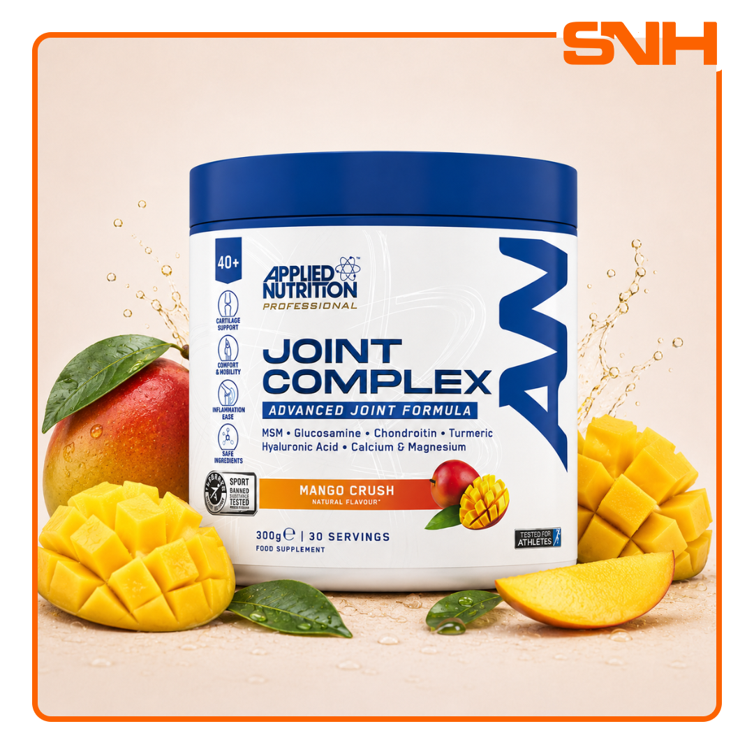 Applied Nutrition Joint Complex Supplement tub, UK-made Informed Sport certified daily joint support drink with Glucosamine, MSM, and Turmeric