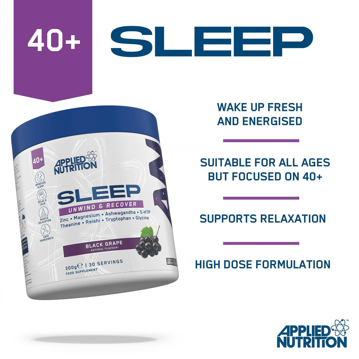 APPLIED NUTRITION Sleep Support Supplement - Sports Nutrition Hub 