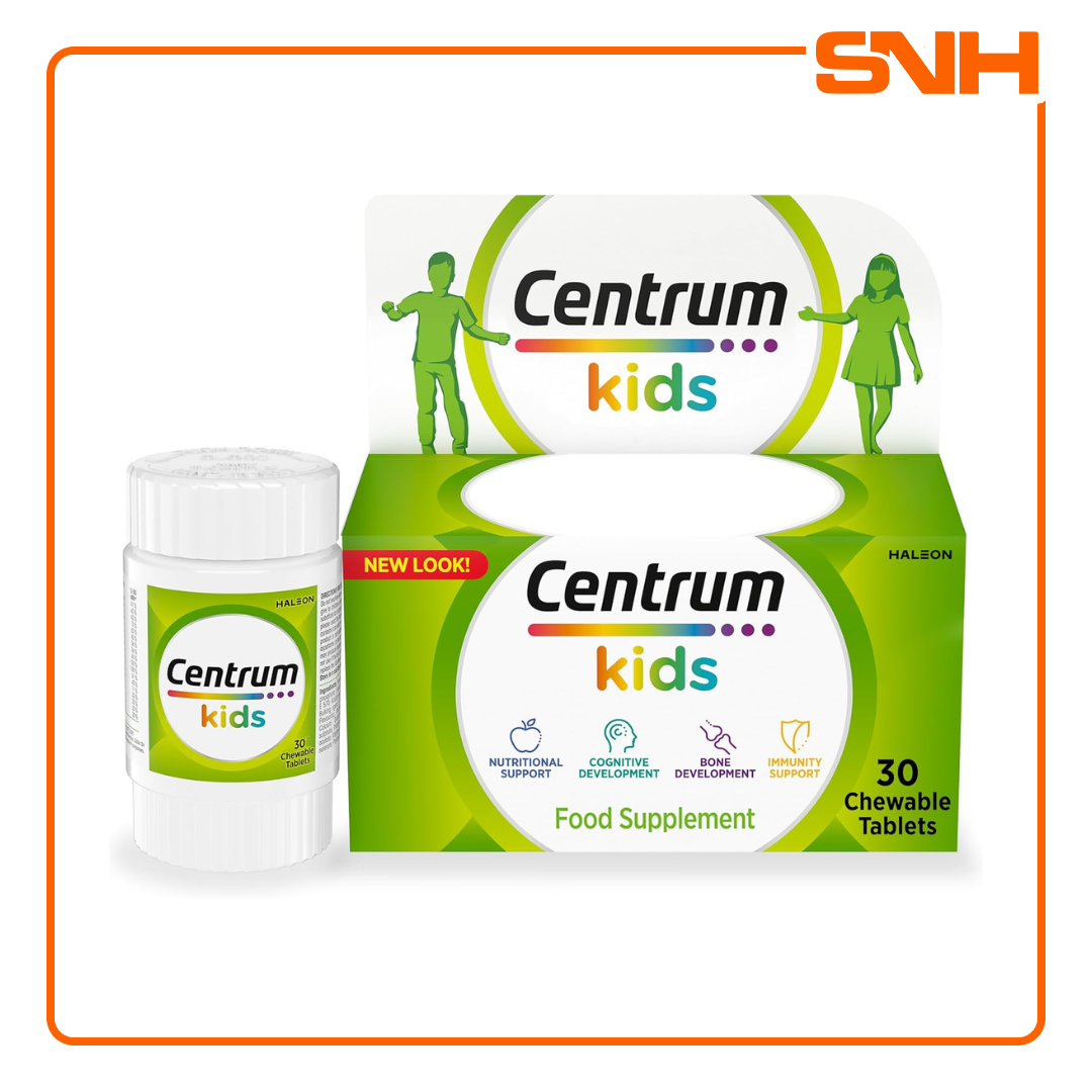 Centrum Kids Chewable Multivitamin bottle, daily multivitamin for kids in Sri Lanka with vitamin D, iron, vitamin C and full A-Z spread