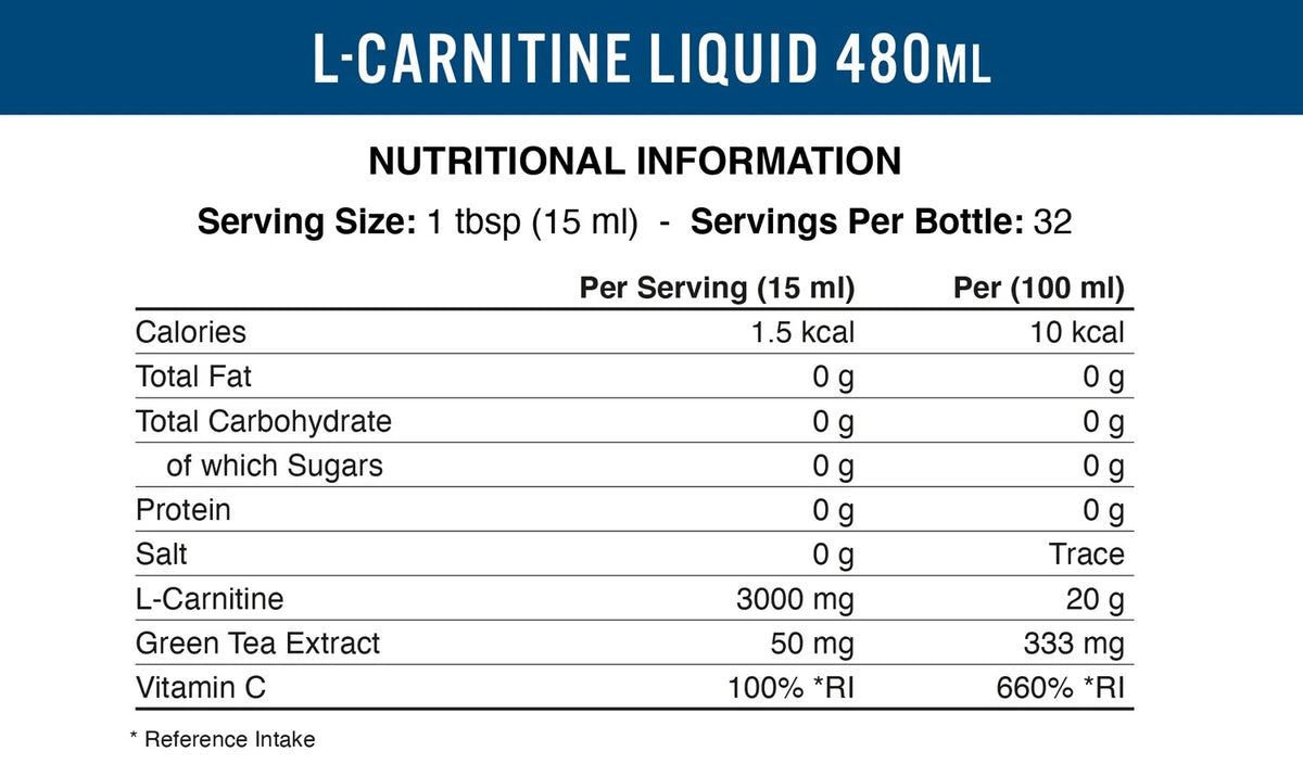 APPLIED NUTRITION L-Carnitine Liquid 3000 with Green Tea - Sports Nutrition Hub 