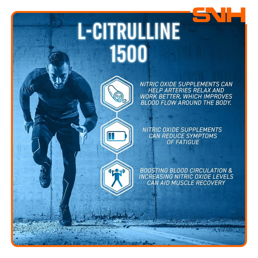 Applied Nutrition L-Citrulline 1500 capsules bottle, UK-made halal L-Citrulline for blood flow support, nitric oxide, and muscle pumps
