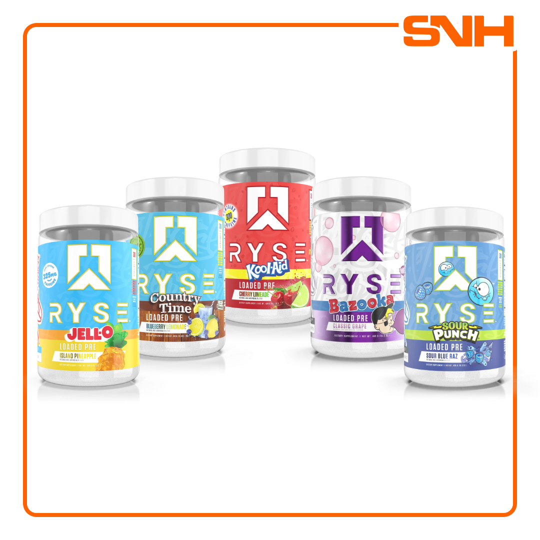 RYSE Loaded Pre-Workout tub in Sri Lanka, US-made daily pre workout with 4.5g citrulline and dual-source caffeine per scoop