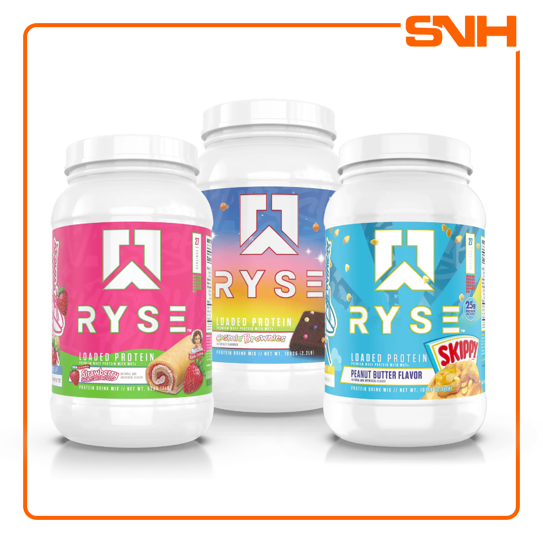 RYSE Loaded Protein 2lb whey protein tub in Sri Lanka, US-made premium whey protein with 25g protein, MCTs and prebiotic fibre per scoop