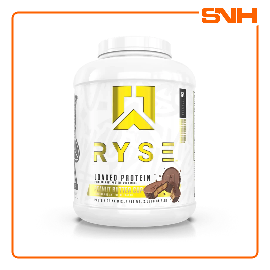 RYSE Loaded Protein 4lb whey protein tub in Sri Lanka, US-made premium whey protein with 25g protein, MCTs and prebiotic fibre