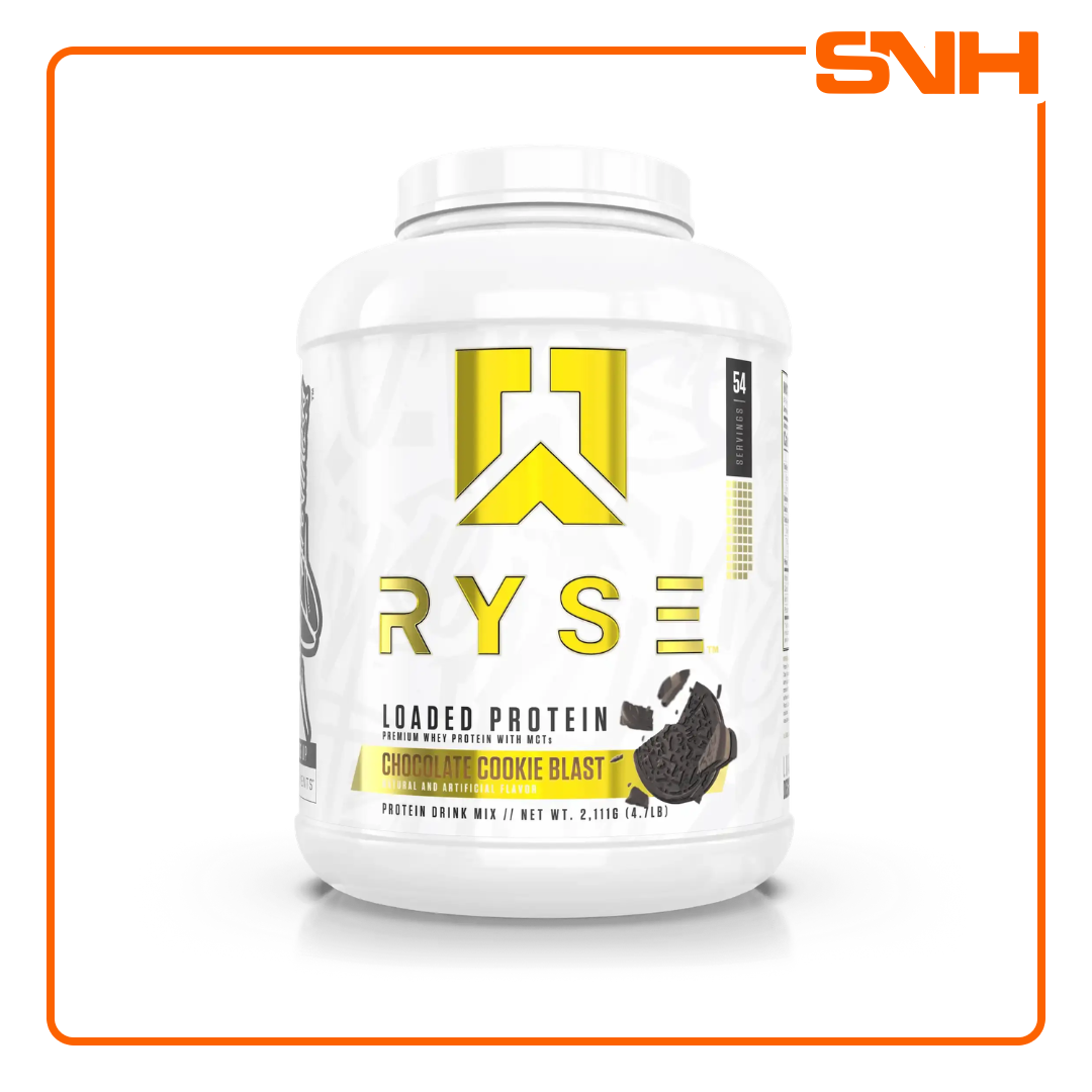 RYSE Loaded Protein 4lb whey protein tub in Sri Lanka, US-made premium whey protein with 25g protein, MCTs and prebiotic fibre