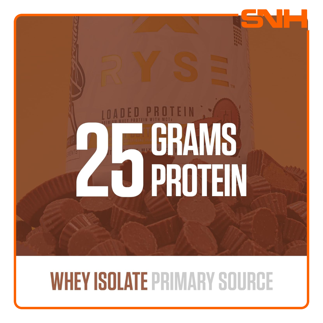 RYSE Loaded Protein 2lb whey protein tub in Sri Lanka, US-made premium whey protein with 25g protein, MCTs and prebiotic fibre per scoop