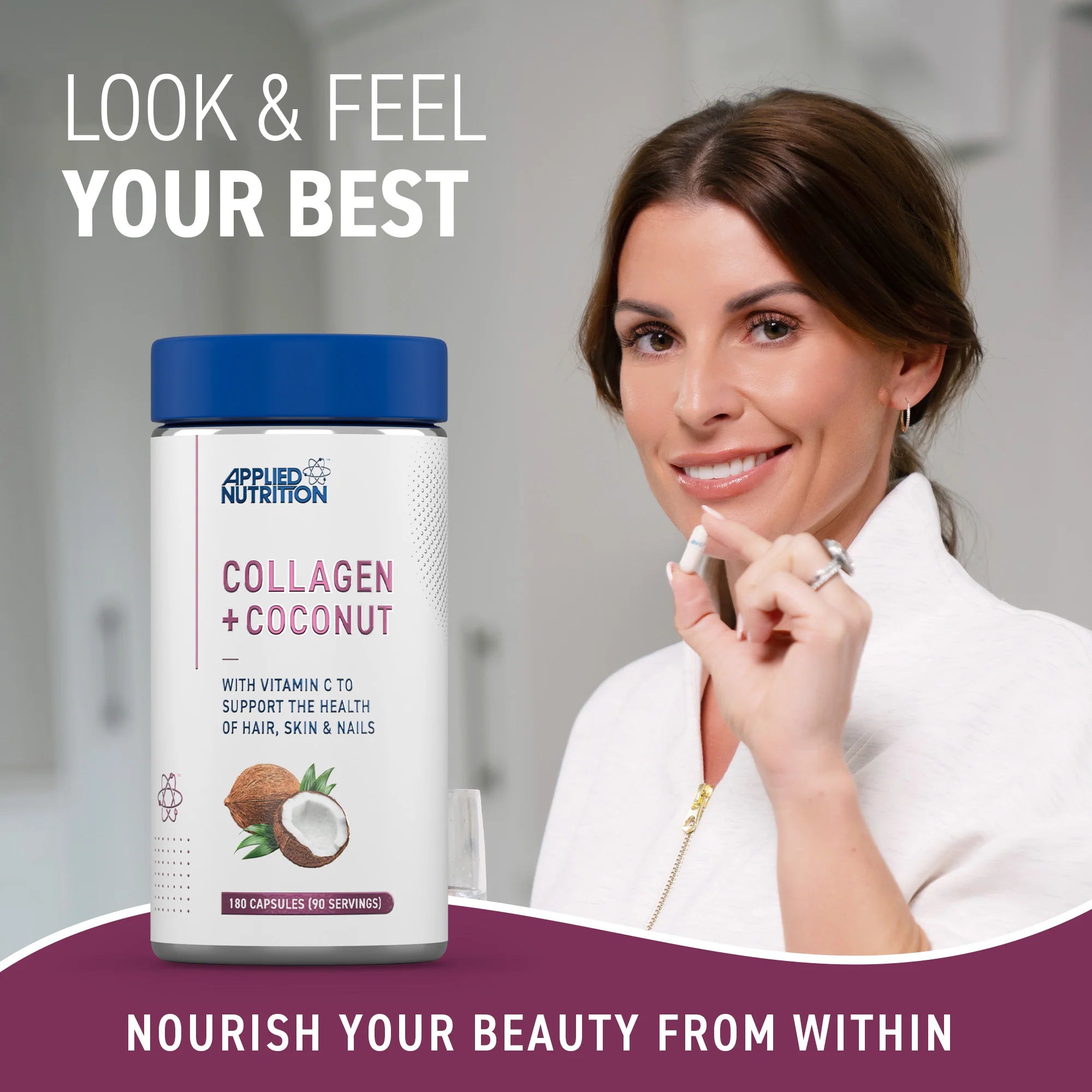 APPLIED NUTRITION Collagen + Coconut (90 Servings) - Sports Nutrition Hub 