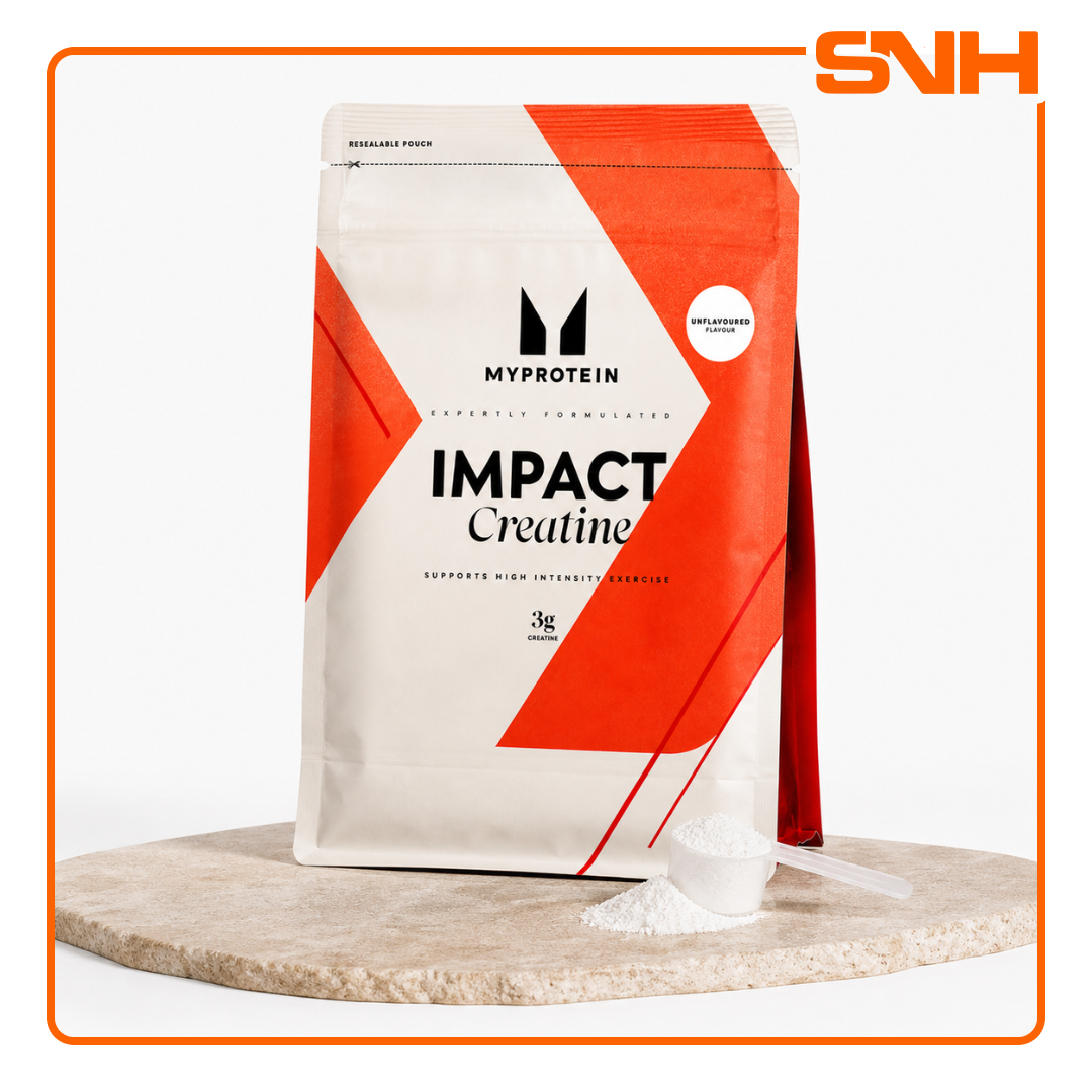 Myprotein Impact Creatine Monohydrate 250g tub, UK-made 100% pure unflavoured creatine monohydrate for daily performance support
