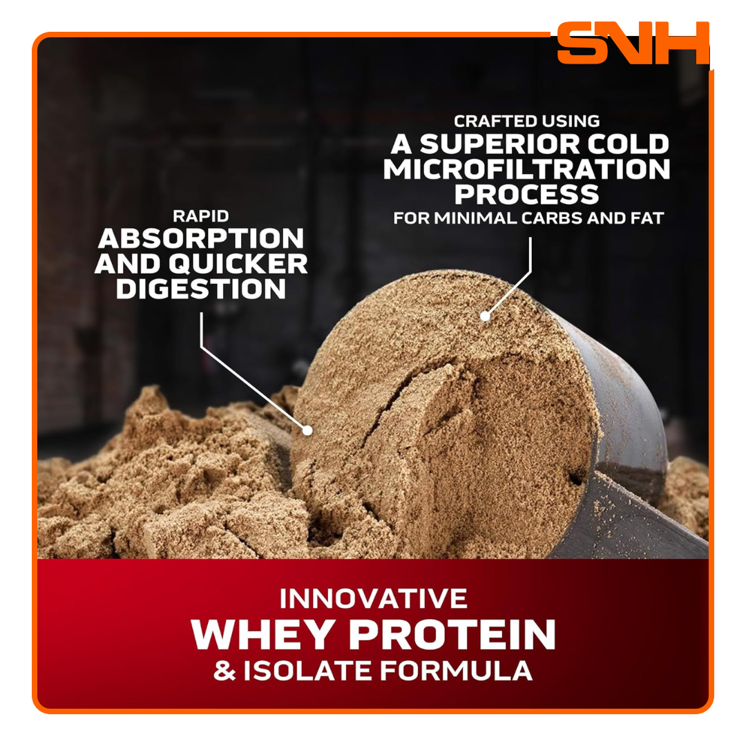 MuscleTech Nitro-Tech 100% Whey Gold 8lb tub, US-made bulk daily whey protein with 24g whey peptides and isolate per scoop, gluten-free