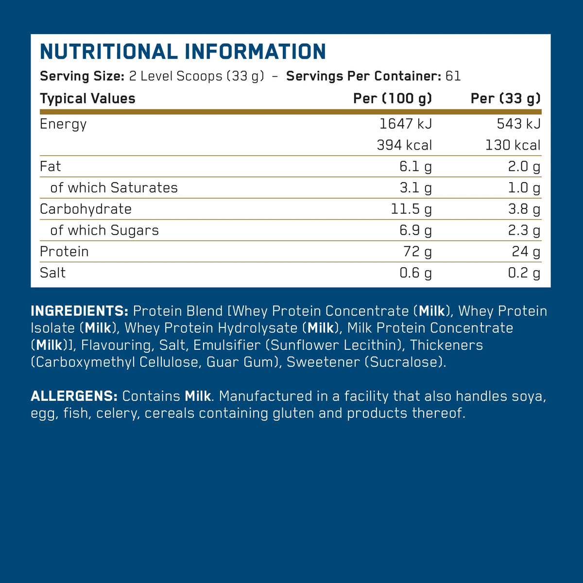 APPLIED NUTRITION Critical Whey Protein - 25 Servings