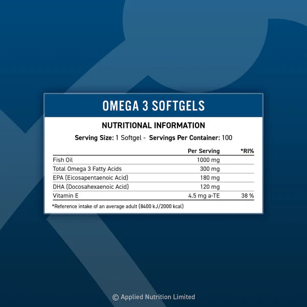 APPLIED NUTRITION Omega 3 Softgels
