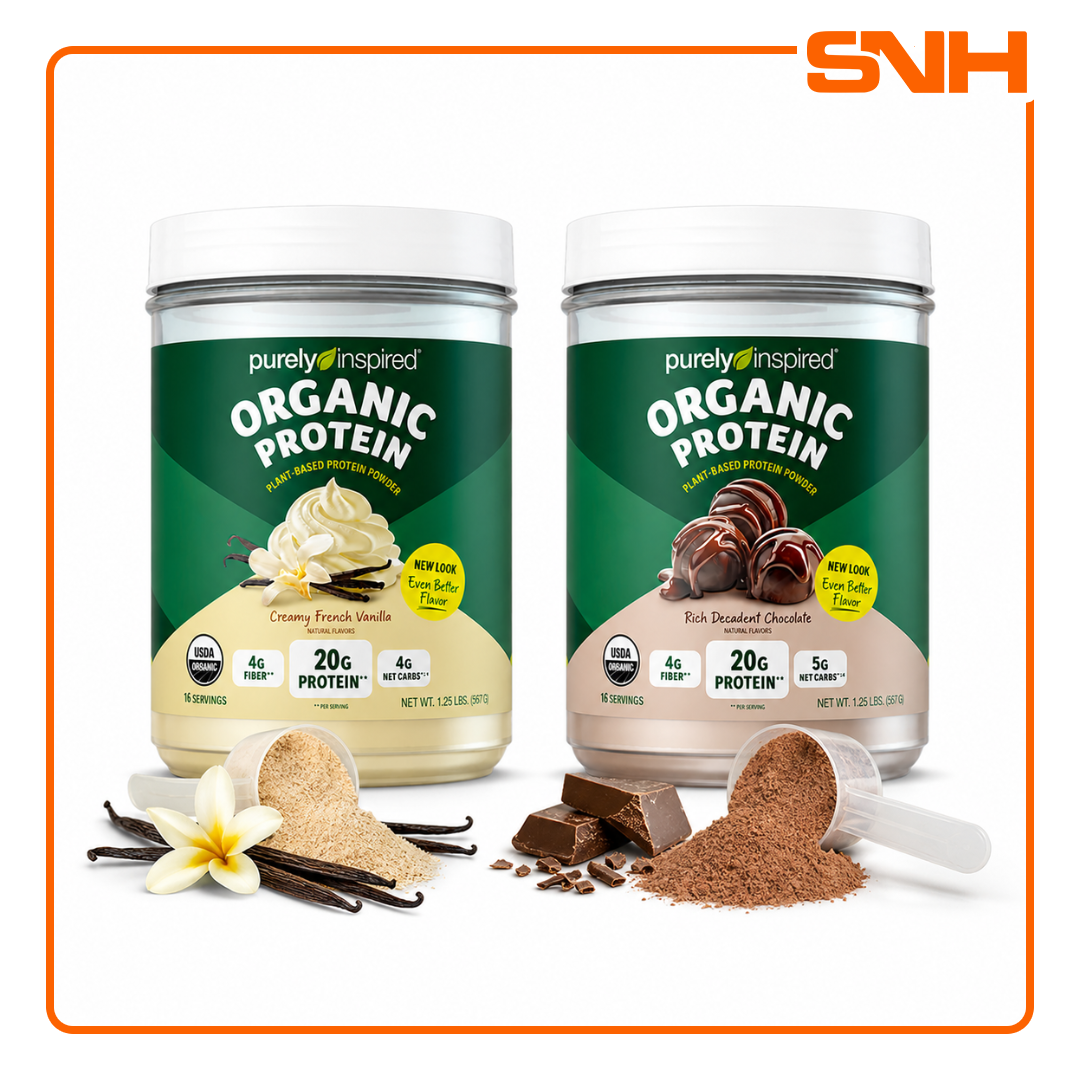 Shop Purely Inspired Organic Protein in Sri Lanka with 20g plant protein and 4g fibre per scoop. USDA Organic, vegan, dairy-free protein supplement