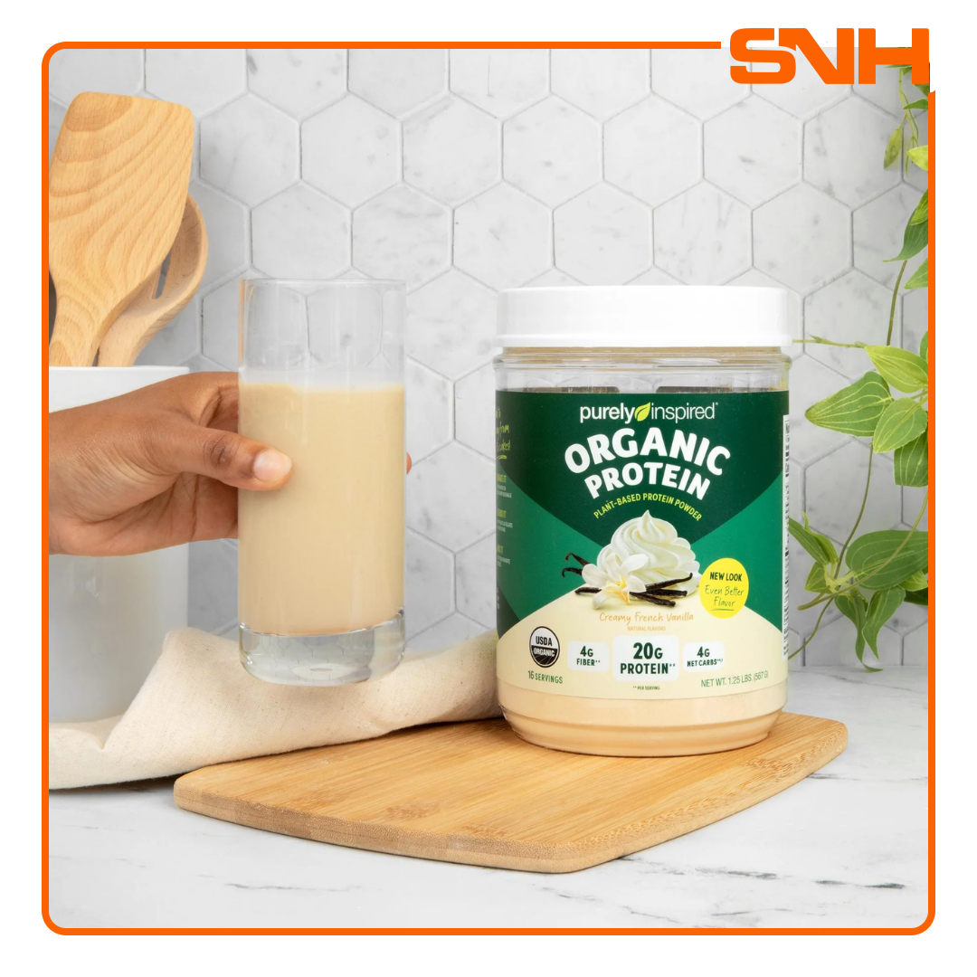 Shop Purely Inspired Organic Protein in Sri Lanka with 20g plant protein and 4g fibre per scoop. USDA Organic, vegan, dairy-free protein supplement