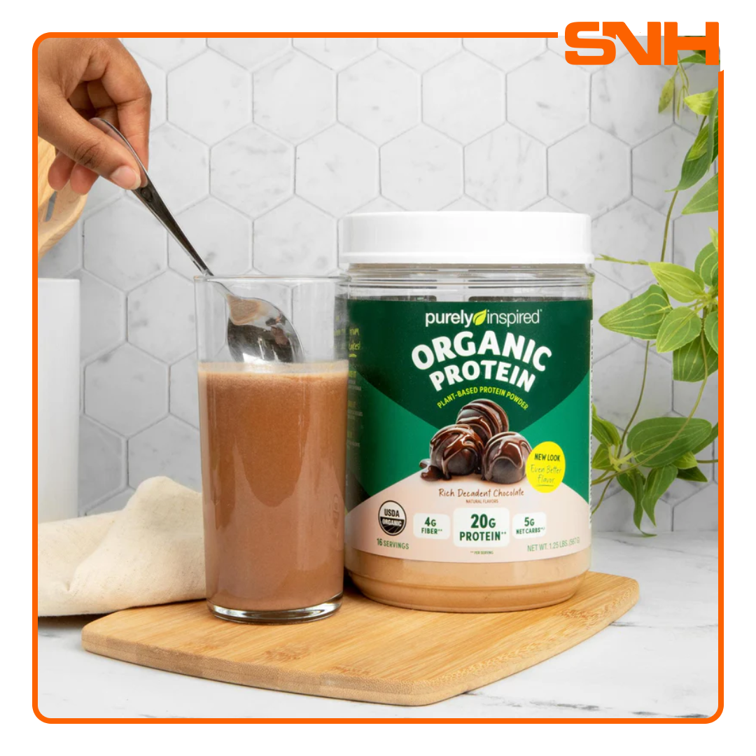 Shop Purely Inspired Organic Protein in Sri Lanka with 20g plant protein and 4g fibre per scoop. USDA Organic, vegan, dairy-free protein supplement