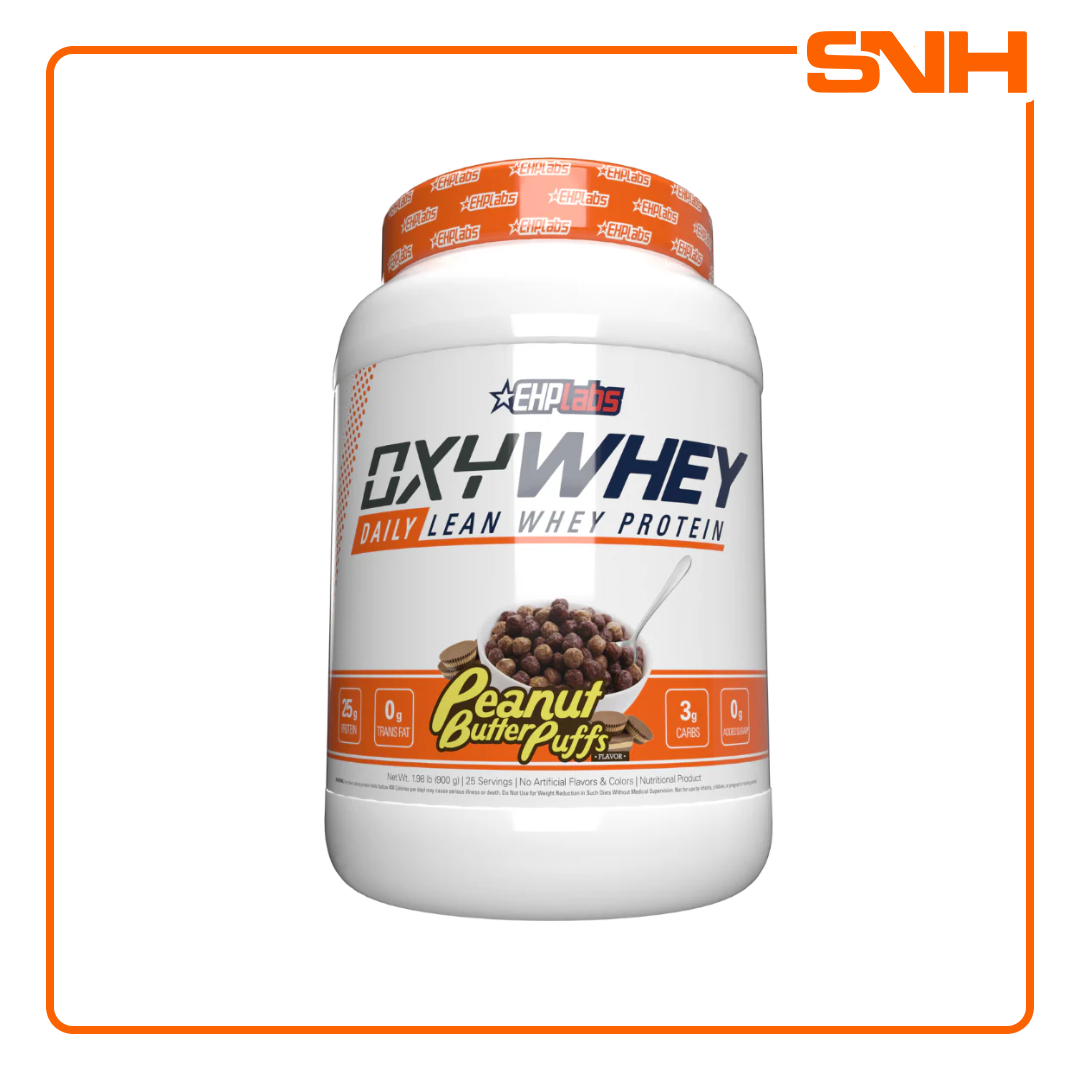 EHPlabs OxyWhey Lean Wellness Protein tub, premium whey protein in Sri Lanka with 25g protein, digestive enzymes and probiotics per scoop