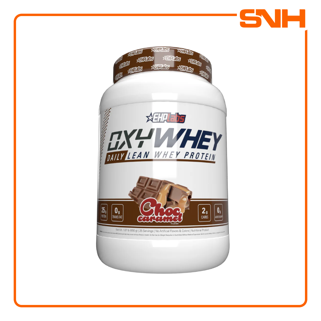 EHPlabs OxyWhey Lean Wellness Protein tub, premium whey protein in Sri Lanka with 25g protein, digestive enzymes and probiotics per scoop