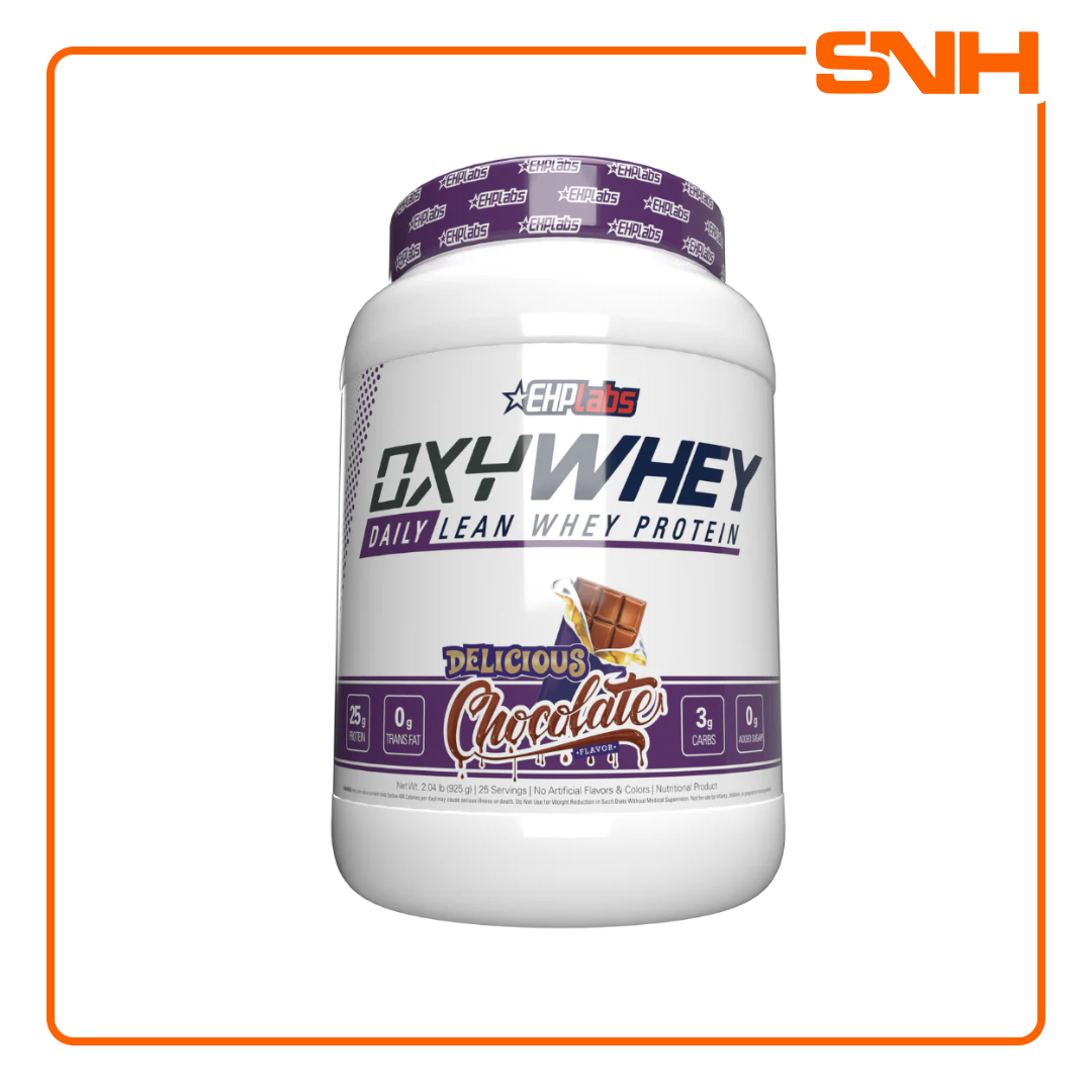 EHPlabs OxyWhey Lean Wellness Protein tub, premium whey protein in Sri Lanka with 25g protein, digestive enzymes and probiotics per scoop