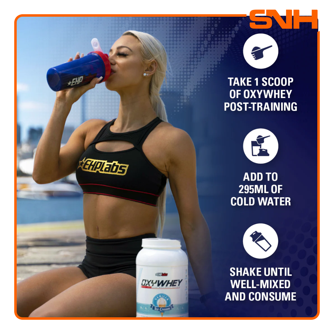 EHPlabs OxyWhey Lean Wellness Protein tub, premium whey protein in Sri Lanka with 25g protein, digestive enzymes and probiotics per scoop