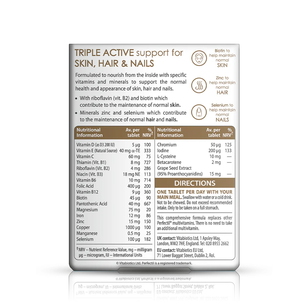 PERFECTIL Original - Triple Active Supplement for Skin, Hair and Nails - Sports Nutrition Hub 