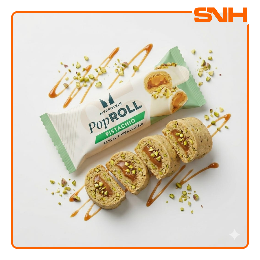Shop Myprotein Pop Roll protein snacks in Sri Lanka — under 100 calories, high protein, low sugar. Indulgent protein-enriched snacks for daily macros