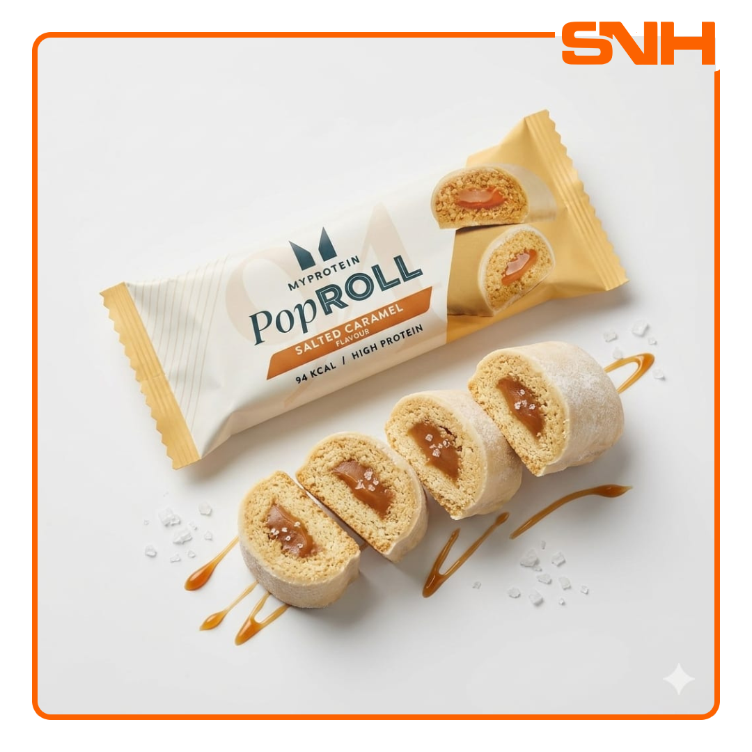 Shop Myprotein Pop Roll protein snacks in Sri Lanka — under 100 calories, high protein, low sugar. Indulgent protein-enriched snacks for daily macros