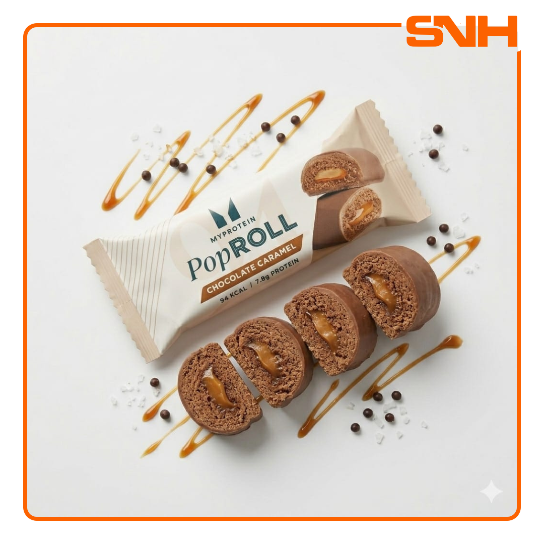 Shop Myprotein Pop Roll protein snacks in Sri Lanka — under 100 calories, high protein, low sugar. Indulgent protein-enriched snacks for daily macros